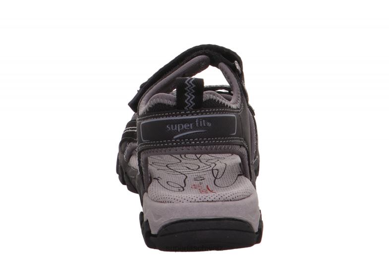 Kleinkinder Sandalen 44B2D615 Superfit Wanderung - Sandale mit Klettverschluss Schwarz