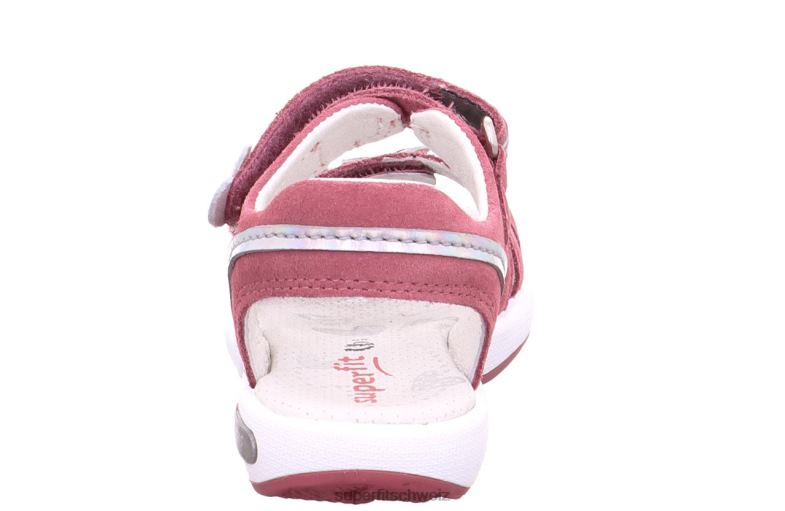 Kleinkinder Sandalen 44B2D616 Superfit Emily – Sandale mit Klettverschluss rosa/silber