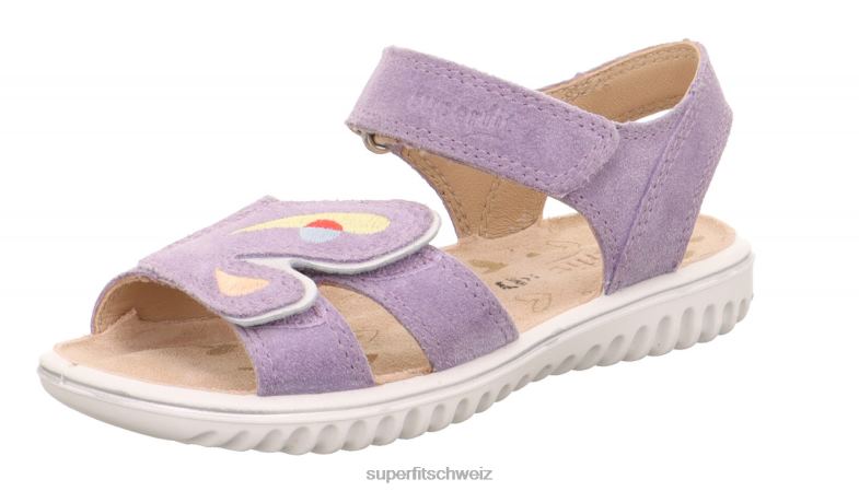 Kleinkinder Sandalen 44B2D618 Superfit sparkle - Sandale mit Klettverschluss lila