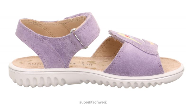 Kleinkinder Sandalen 44B2D618 Superfit sparkle - Sandale mit Klettverschluss lila