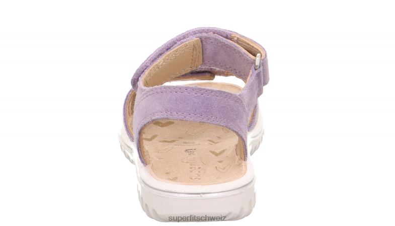 Kleinkinder Sandalen 44B2D618 Superfit sparkle - Sandale mit Klettverschluss lila