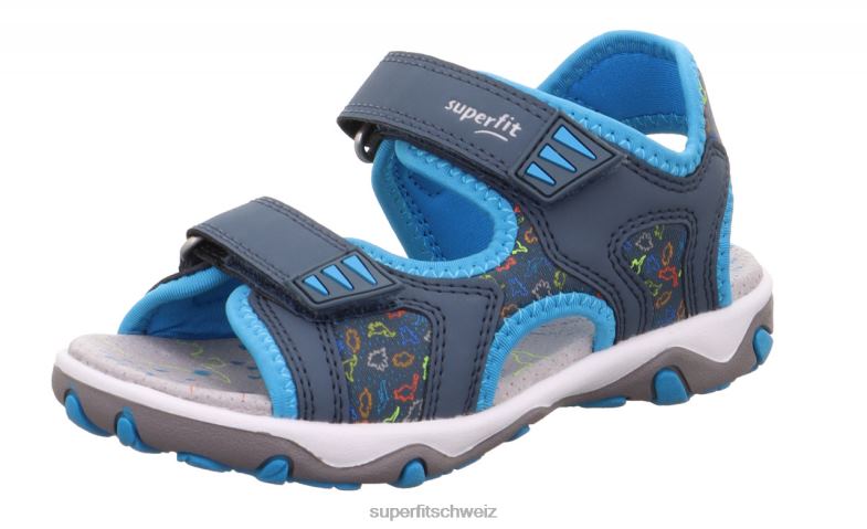 Kleinkinder Sandalen 44B2D621 Superfit Mike 3.0 – Sandale mit Klettverschluss blau/türkis