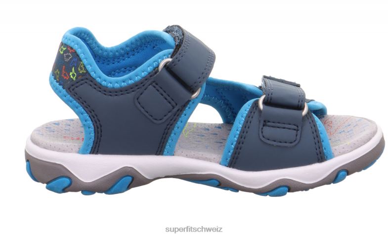Kleinkinder Sandalen 44B2D621 Superfit Mike 3.0 – Sandale mit Klettverschluss blau/türkis