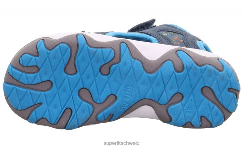 Kleinkinder Sandalen 44B2D621 Superfit Mike 3.0 – Sandale mit Klettverschluss blau/türkis