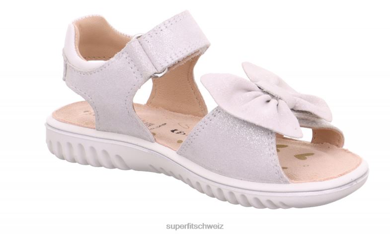 Kleinkinder Sandalen 44B2D625 Superfit sparkle - Sandale mit Klettverschluss Weiss