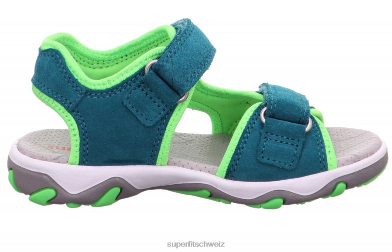 Kleinkinder Sandalen 44B2D626 Superfit Mike 3.0 – Sandale mit Klettverschluss grün/hellgrün