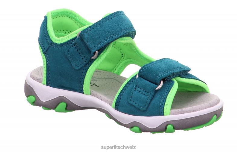Kleinkinder Sandalen 44B2D626 Superfit Mike 3.0 – Sandale mit Klettverschluss grün/hellgrün