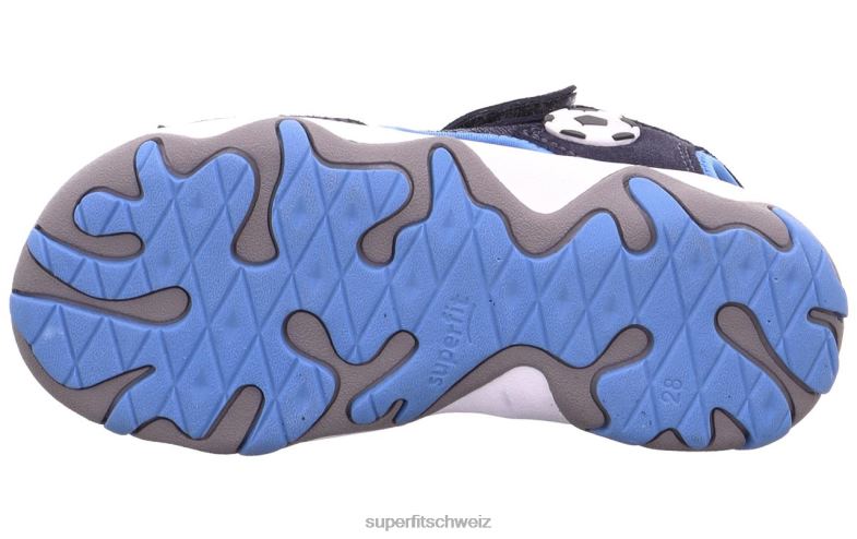 Kleinkinder Sandalen 44B2D628 Superfit Mike 3.0 – Sandale mit Klettverschluss blau/türkis