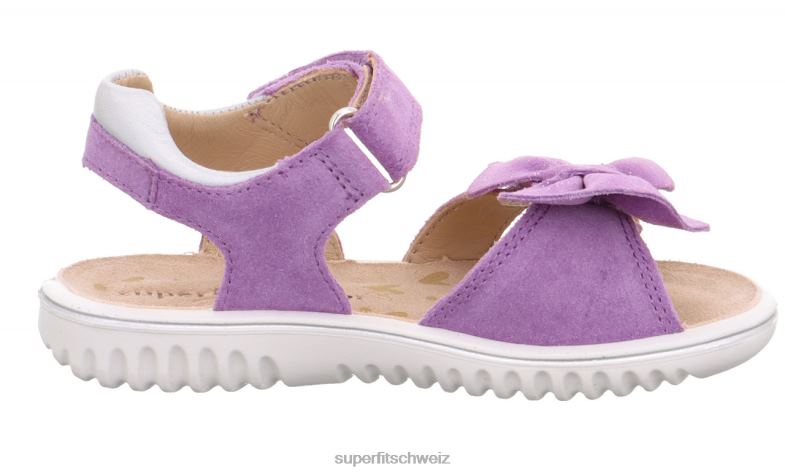Kleinkinder Sandalen 44B2D632 Superfit sparkle - Sandale mit Klettverschluss lila