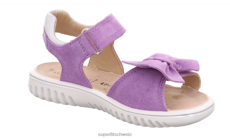 Kleinkinder Sandalen 44B2D632 Superfit sparkle - Sandale mit Klettverschluss lila