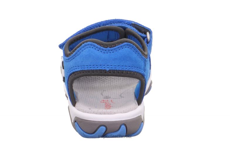 Kleinkinder Sandalen 44B2D641 Superfit Mike 3.0 – Sandale mit Klettverschluss Blau grau