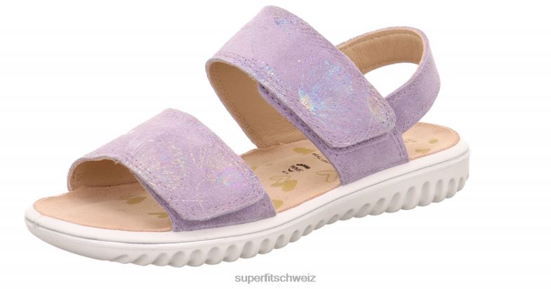 Kleinkinder Sandalen 44B2D645 Superfit sparkle - Sandale mit Klettverschluss lila