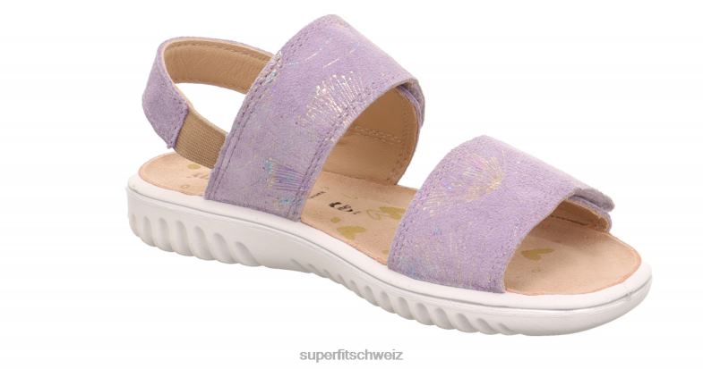 Kleinkinder Sandalen 44B2D645 Superfit sparkle - Sandale mit Klettverschluss lila