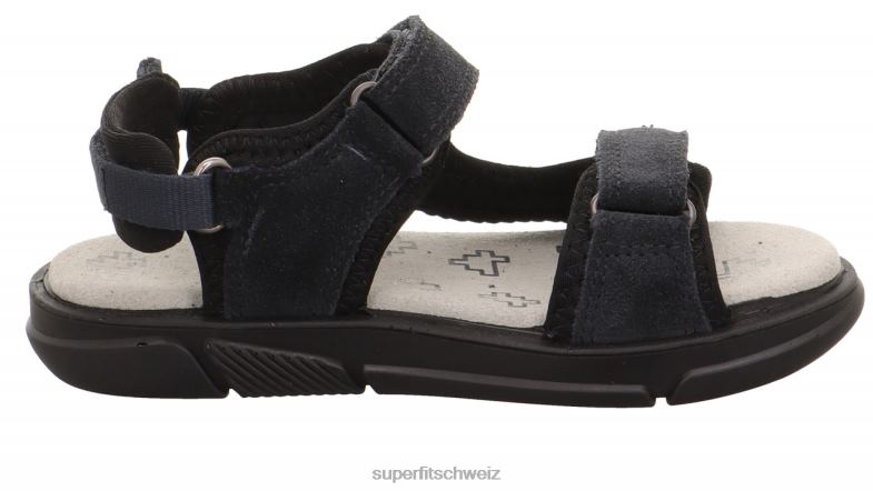 Kleinkinder Sandalen 44B2D646 Superfit Pixie - Sandale mit Klettverschluss grau schwarz