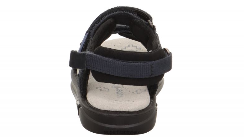 Kleinkinder Sandalen 44B2D646 Superfit Pixie - Sandale mit Klettverschluss grau schwarz