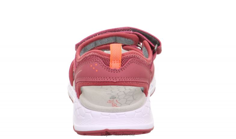 Kleinkinder Sandalen 44B2D648 Superfit Criss Cross - Sandale mit Klettverschluss rosa/orange