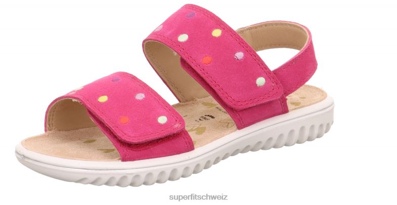 Kleinkinder Sandalen 44B2D654 Superfit sparkle - Sandale mit Klettverschluss Rosa
