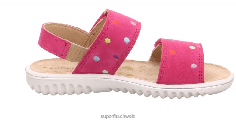 Kleinkinder Sandalen 44B2D654 Superfit sparkle - Sandale mit Klettverschluss Rosa