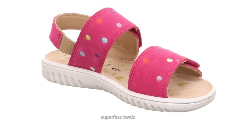 Kleinkinder Sandalen 44B2D654 Superfit sparkle - Sandale mit Klettverschluss Rosa