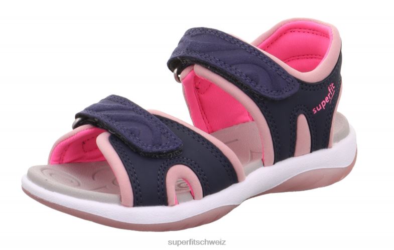 Kleinkinder Sandalen 44B2D657 Superfit sunny - Sandale mit Klettverschluss Blau Rosa