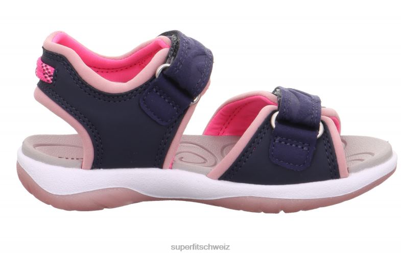 Kleinkinder Sandalen 44B2D657 Superfit sunny - Sandale mit Klettverschluss Blau Rosa
