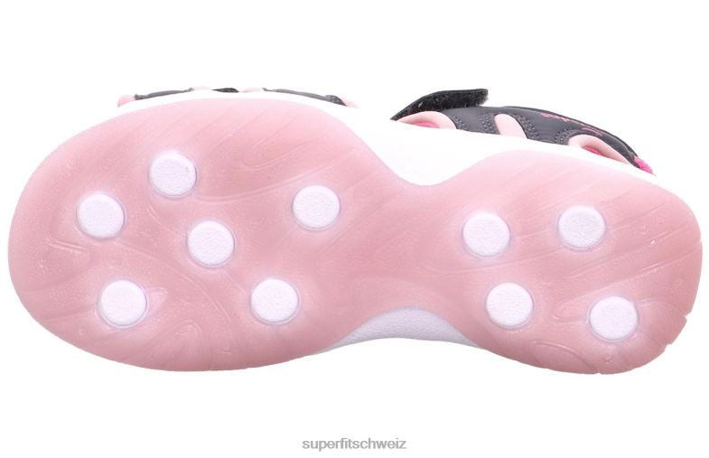 Kleinkinder Sandalen 44B2D657 Superfit sunny - Sandale mit Klettverschluss Blau Rosa