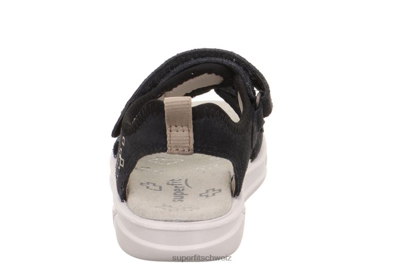Kleinkinder Sandalen 44B2D659 Superfit Pixie - Sandale mit Klettverschluss grau schwarz