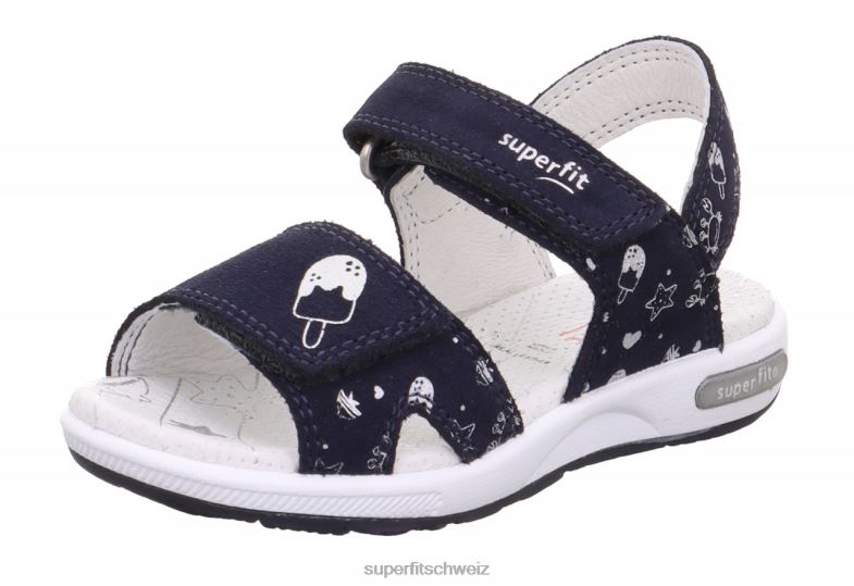 Kleinkinder Sandalen 44B2D660 Superfit Emily – Sandale mit Klettverschluss Blau