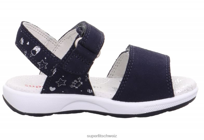 Kleinkinder Sandalen 44B2D660 Superfit Emily – Sandale mit Klettverschluss Blau