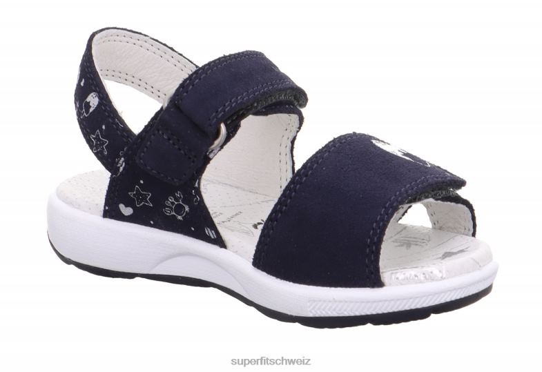 Kleinkinder Sandalen 44B2D660 Superfit Emily – Sandale mit Klettverschluss Blau