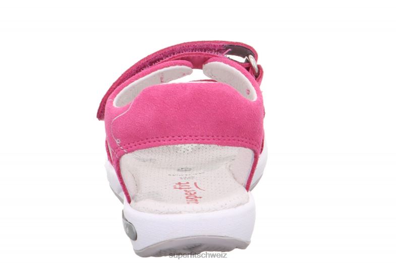 Kleinkinder Sandalen 44B2D667 Superfit Emily – Sandale mit Klettverschluss rosa/silber