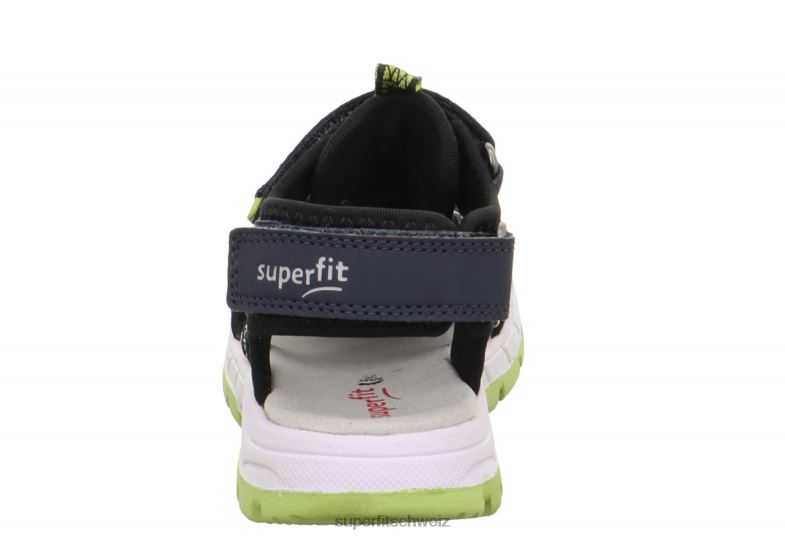 Kleinkinder Sandalen 44B2D668 Superfit Tornado Light - Sandale mit Klettverschluss blau/hellgrün