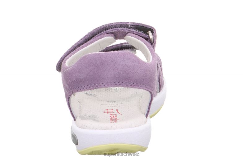 Kleinkinder Sandalen 44B2D669 Superfit Emily – Sandale mit Klettverschluss lila/gelb