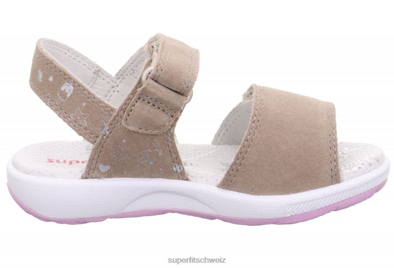 Kleinkinder Sandalen 44B2D675 Superfit Emily – Sandale mit Klettverschluss Beige