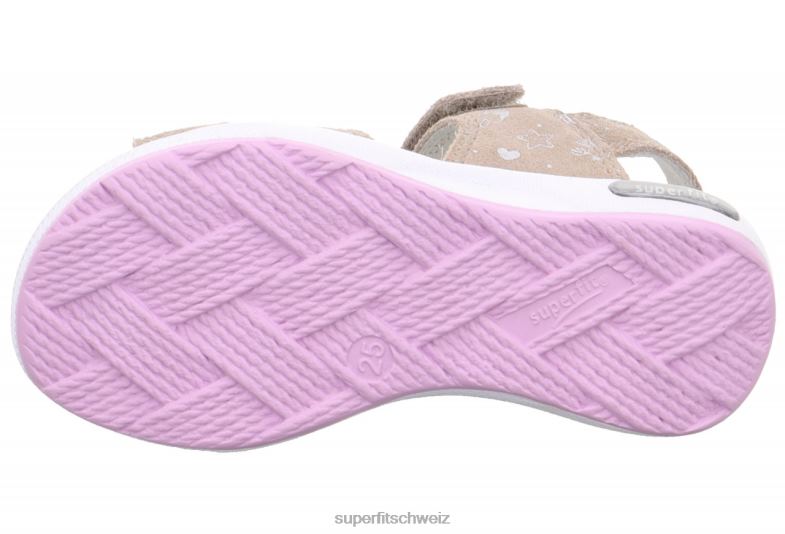 Kleinkinder Sandalen 44B2D675 Superfit Emily – Sandale mit Klettverschluss Beige
