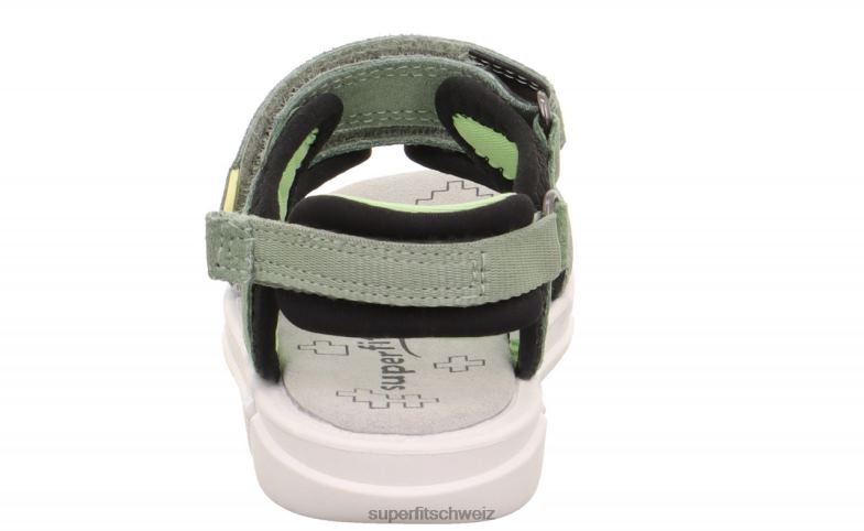 Kleinkinder Sandalen 44B2D676 Superfit Pixie - Sandale mit Klettverschluss hellgrün/schwarz