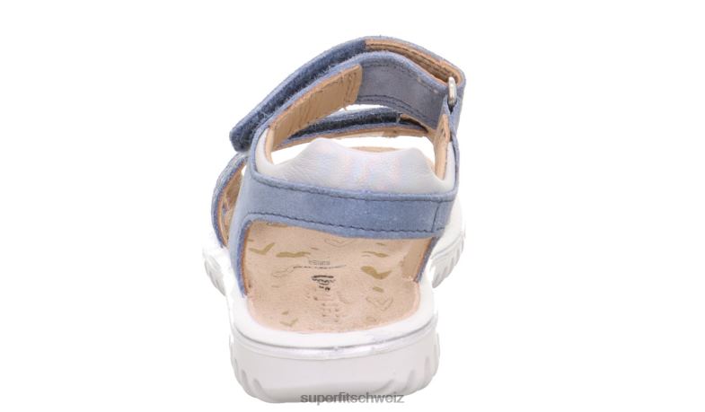 Kleinkinder Sandalen 44B2D678 Superfit sparkle - Sandale mit Klettverschluss Blau