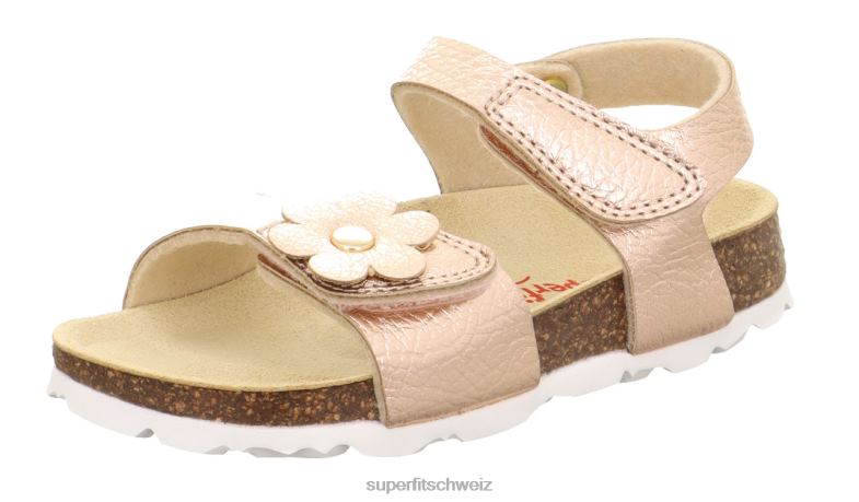 Kleinkinder Sandalen 44B2D681 Superfit fussbettpantoffel - Sandale mit Klettverschluss Bronze
