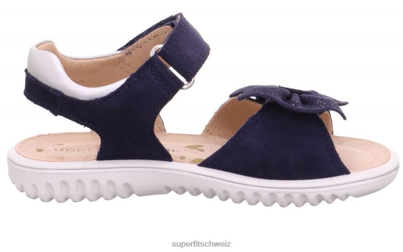 Kleinkinder Sandalen 44B2D683 Superfit sparkle - Sandale mit Klettverschluss Blau