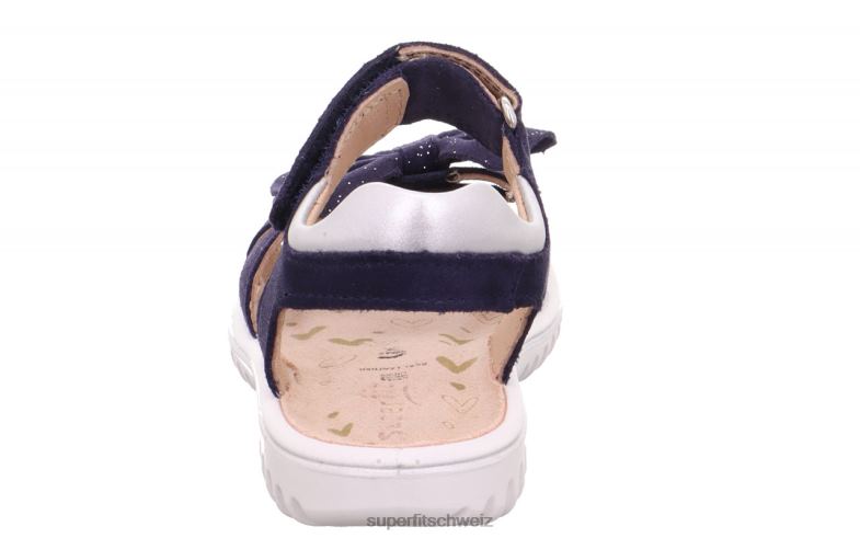 Kleinkinder Sandalen 44B2D683 Superfit sparkle - Sandale mit Klettverschluss Blau