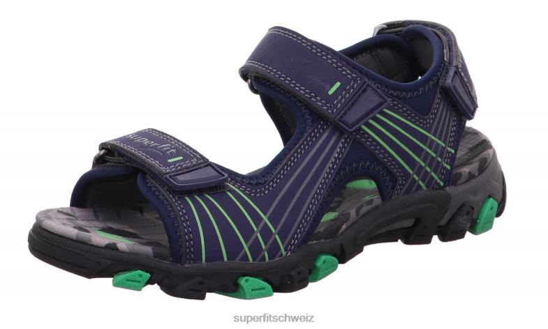 Kleinkinder Sandalen 44B2D684 Superfit Henry - Sandale mit Klettverschluss Ozean/Kombi