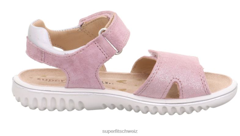 Kleinkinder Sandalen 44B2D686 Superfit sparkle - Sandale mit Klettverschluss Rosa