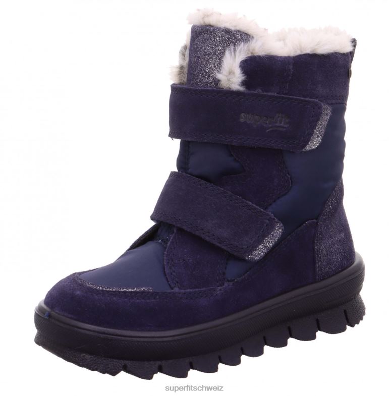 Kleinkinder Stiefel 44B2D690 Superfit Flavia - Stiefel mit Klettverschluss Blau
