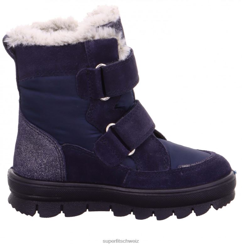 Kleinkinder Stiefel 44B2D690 Superfit Flavia - Stiefel mit Klettverschluss Blau
