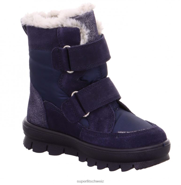 Kleinkinder Stiefel 44B2D690 Superfit Flavia - Stiefel mit Klettverschluss Blau