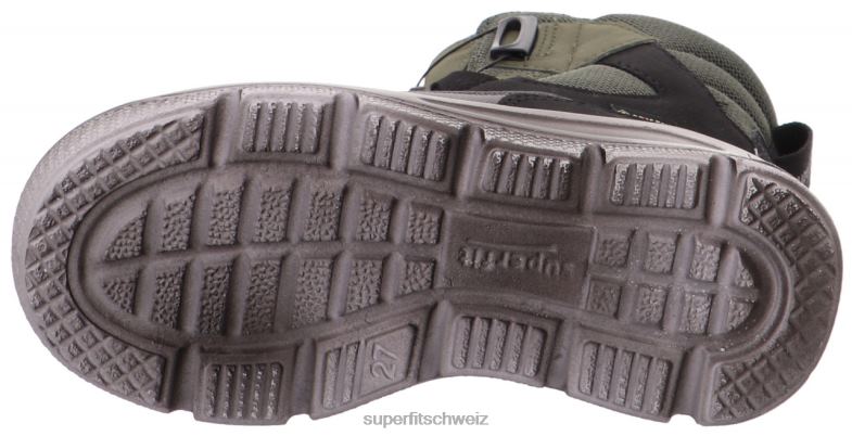 Kleinkinder Stiefel 44B2D691 Superfit Mars - Stiefel mit Boa-Fit-System Schwarz Grün