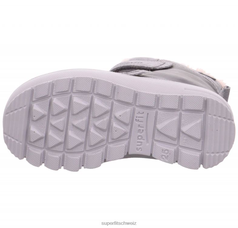 Kleinkinder Stiefel 44B2D694 Superfit Flavia - Stiefel mit Klettverschluss hellgrau