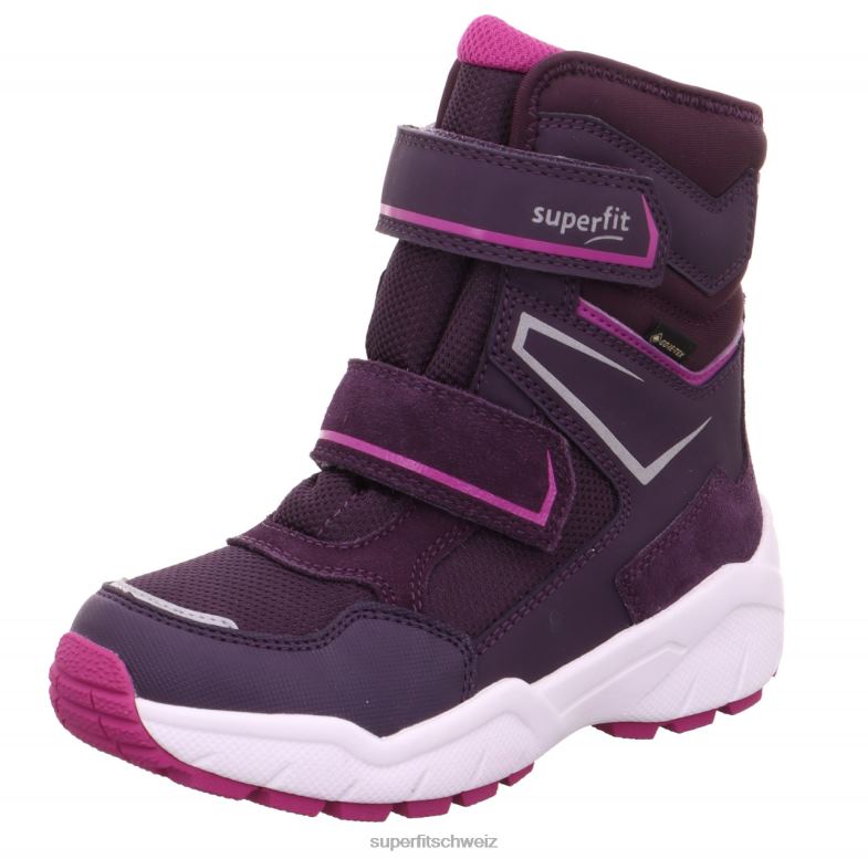 Kleinkinder Stiefel 44B2D695 Superfit culusuk 2.0 - Stiefel mit Klettverschluss Purpur Rosa