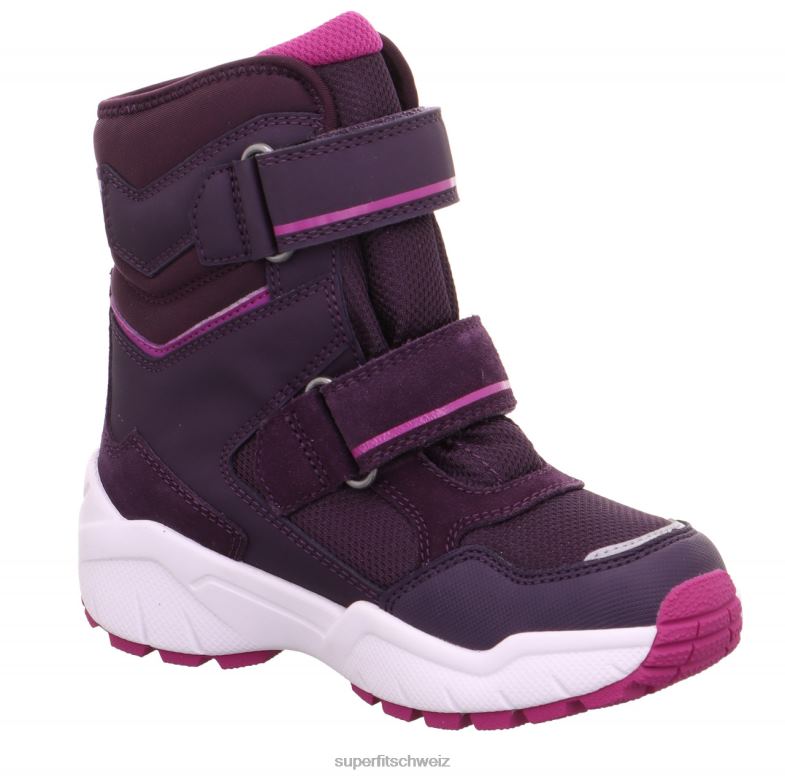 Kleinkinder Stiefel 44B2D695 Superfit culusuk 2.0 - Stiefel mit Klettverschluss Purpur Rosa