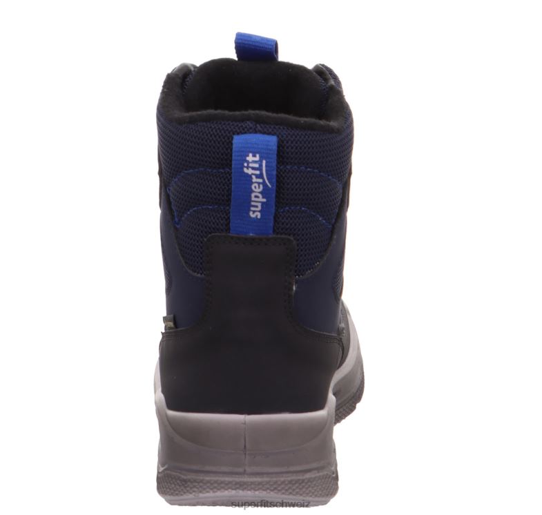 Kleinkinder Stiefel 44B2D697 Superfit Mars - Stiefel mit Boa-Fit-System Schwarz Blau